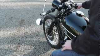 1974 Honda Cb550 Cafe Racer Custom Tuxedo Style Youtube