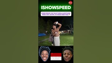 Speed wears the traditional Sukethuma dress and learns Javanese greetings 🇮🇩  #ishowspeed #indonesia