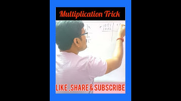 Multiply 3 & 4 digits numbers . 😐 #multiplytrick #shorts #ytshorts