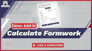 IDD VIETNAM  |  Calculate Formwork Add-in Demo Video