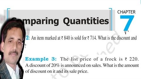 Chapter 7 Comparing quantities example 2 and 3 page 82 #discount || NCERT maths class 8