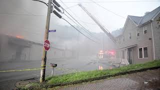 Fire Midway Through Late in the Fire City of McKeesport /  McKeesport Auto Body Structure Fire