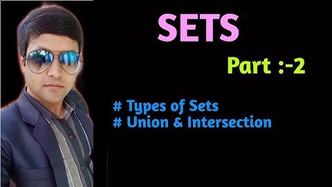 Class 11 Maths || Part 2 || SETS || OPERATIONS ON SETS || BY DINESH SHAH ||