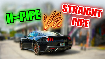 2024 Mustang GT Straight Pipe Vs H-pipe Exhaust Comparison
