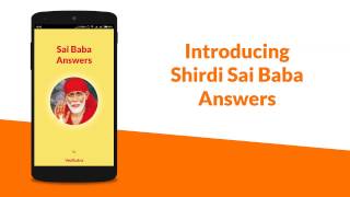 Shirdi Sai Baba Answers | Android App by VedSutra | App Promo Video screenshot 1