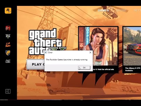 GTA V Rockstar Games Launcher Already running solution