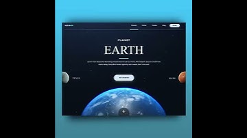 Spaceedu  about earth website design  UI/UX Design Animation Examples For Inspiration
