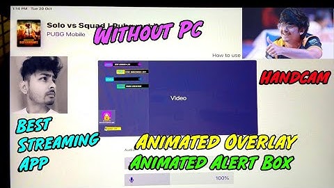 My Streaming Setup with Animated overlays without PC🔥 || Stream like Dynamo And Mortal !