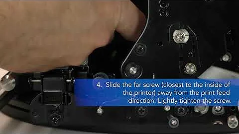 SATO S84-ex & S86-ex - Feed Roller Adjustment (Media Tracking)