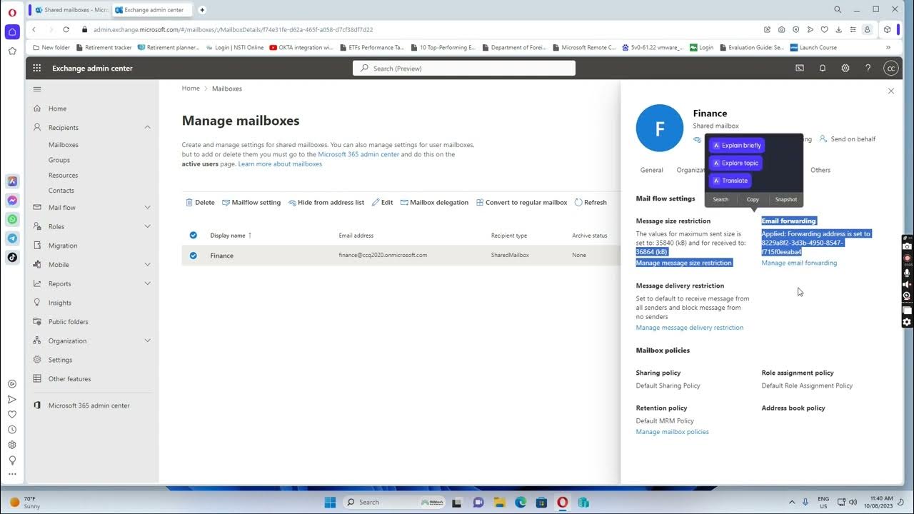 Office 365 How To Show Forwarding Email Address In Office 365 Portal office-365-how-to-show-forwarding-email-address-in-office-365-portal