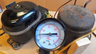 Fridge compressor as a vacuum pump? Measuring the vacuum.