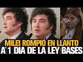 Milei rompi en llanto ante todos los polticos del pas