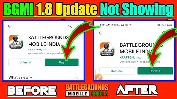 BGMI 1.7 Update Option Not Showing In Playstore|How To Update 1.7 Version In BGMI|