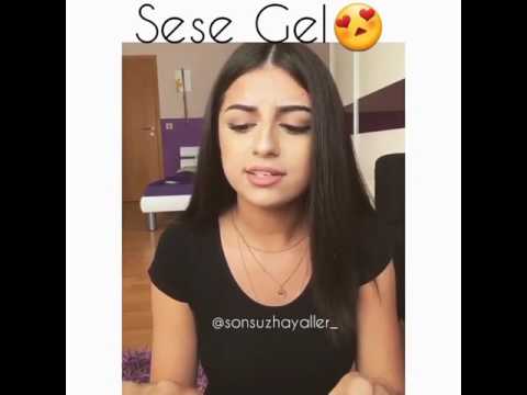 Kızın sesine dikkat edin!!!!Mükemmel-instagram video amatör muzik-ezgi bidav
