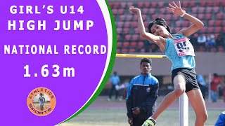 New National Record \\ Girl’s U14 High Jump \\  34th National Junior Athletics Meet Ranchi 2018