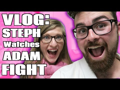 VLOG: STEPH watches ADAM Fight !!!