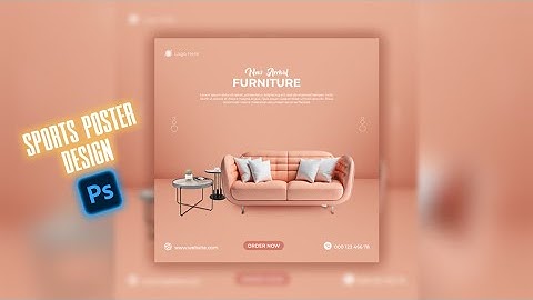 Furniture Ads Banner Design Tutorial | Instagram Ads Banner | Photoshop Tutorial
