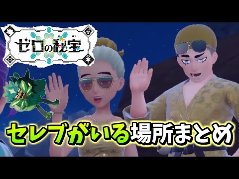 【ポケモンSVDLC】大量にアイテムがもらえる『セレブ』の行き場所まとめ動画！！！【攻略】