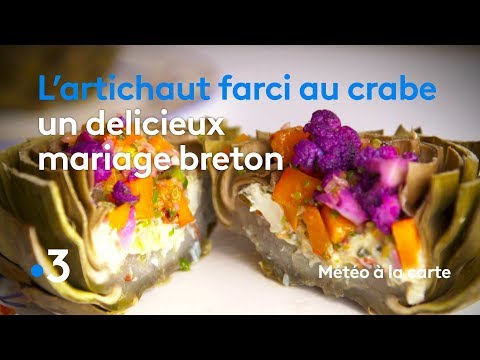 recette-:-artichauts-farcis-au-crabe---météo-à-la-carte