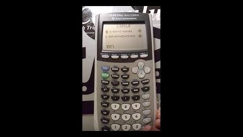 Graphing Conic Sections on a Graphic Calculator
