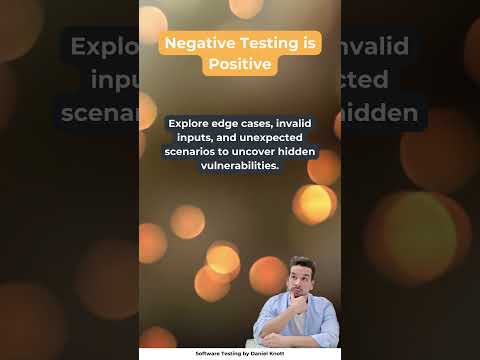 Negative Testing is