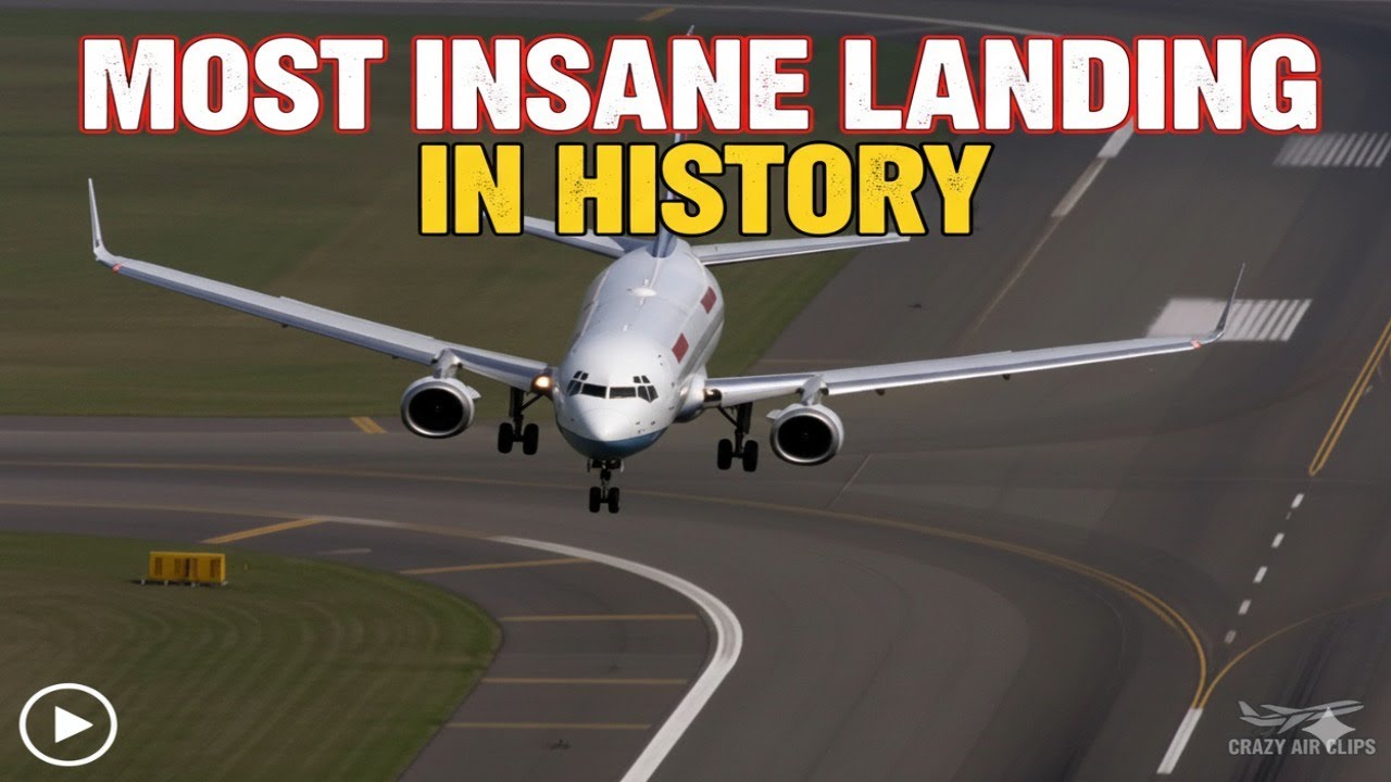 Most Intense Landing in History 😱🔥✈️ Unbelievable Pilot Skills & Heart-Stopping Moment 👀⚡