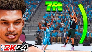 The GREATEST CENTER BUILD With REC RANDOMS In NBA 2K24!