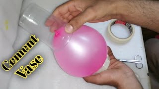 Beautiful Cement Craft Ideas || Flower Vase Making || How To Make Cement Vase.
