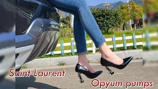UNBOXING YSL Saint Laurent  Opyum pumps |TRY ON FEET