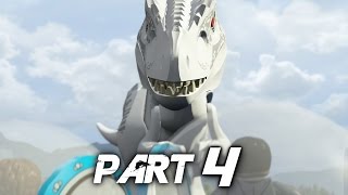 LEGO Jurassic World Video Game Walkthrough Gameplay Part 4 - The Chase (PS4)