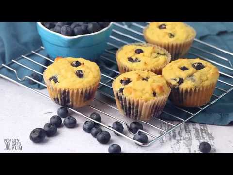 Keto Low Carb Blueberry Muffins