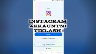 Instagram akkauntni tiklash//2024