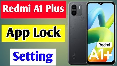 Redmi A1 plus app lock setting | Redmi A1 plus me app lock kaise kare | how to lock apps in Redmi A1