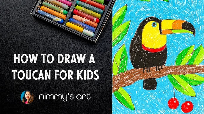 ART VIDEO: How to draw with OIL PASTELS (Sun Landscape lesson