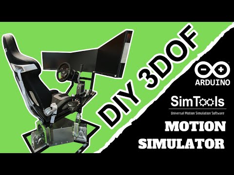 Do It Yourself a motion platform simulator 3 DOF with Arduino Simtools (Simulateur dynamique)