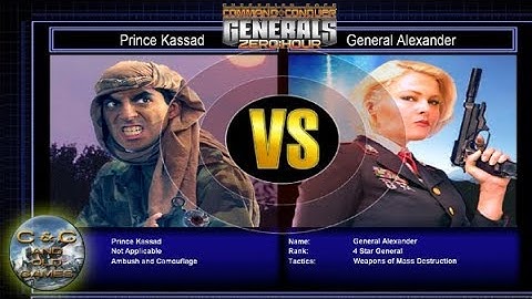 C&C Generals Zero Hour: Challenge Stealth 03: Prince Kassad x Gen. Alexander [HARD]