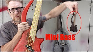 Headless Mini Bass Guitar Reclaimed Wood 