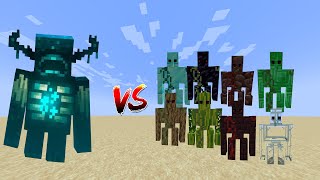 Two Warden Vs Extra Golems in Minecraft - Mob Battle #1.20.1