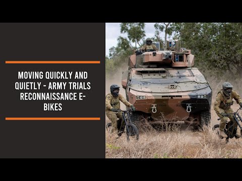 Moving quickly and quietly - Army trials reconnaissance E-Bikes