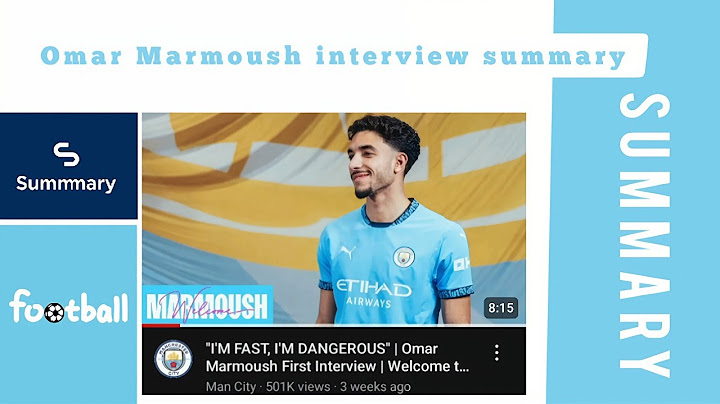 Omar Marmoush interview summary : "I'M FAST, I'M DANGEROUS" | Omar Marmoush First Interview ...