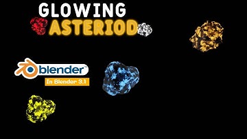 Glowing Asteroid In Blender #blender #blendertutorial