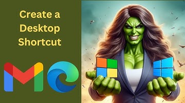 How to Create a Desktop Shortcut for Gmail in Windows 11 or 10 using Microsoft Edge | GearUpWindows