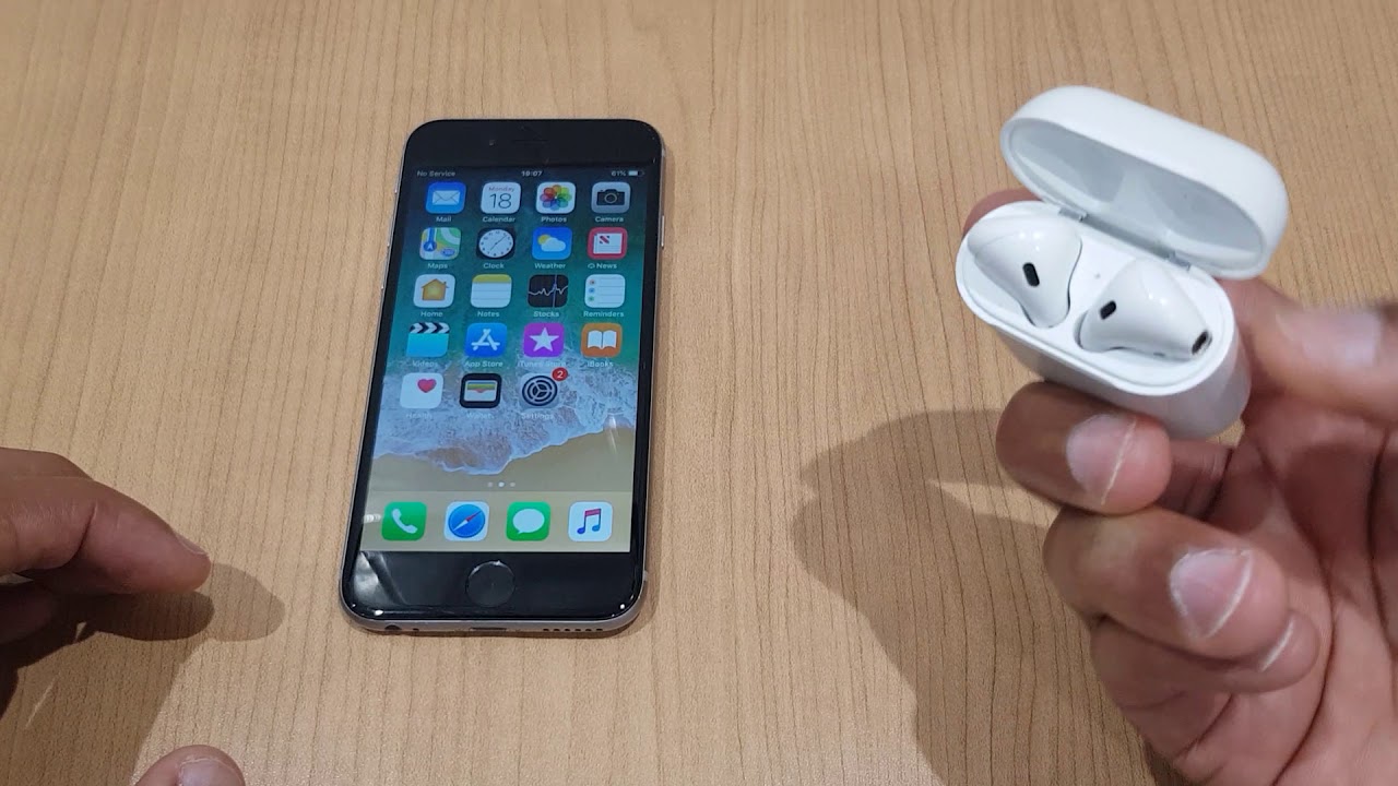 Versterken partij Overdreven Connect iPhone 6 to Apple Airpods - How to - YouTube