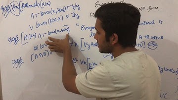 Artificial intelligence 30 Example of First Order Logic to Cnf Conjunctive Normal Form sanjaypathak