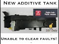 New Additive Tank / Pump fitted but unable to clear fault codes P1434 P1435 U0118