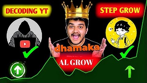 How @decodingyt ,@StepGrow  and @Algrow Cracked  Youtube Algorithm .