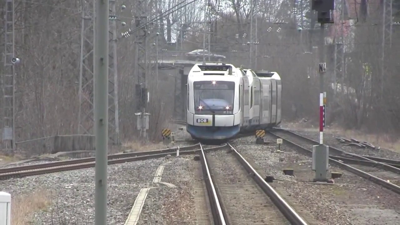 Mangfalltalbahn 01.03.2014 Meridian-Züge von Holzkirchen nach Feldkirchen-Westerham