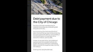 Uber is playing the debt collection company for Chicago. Hands off. We are independent contractors.