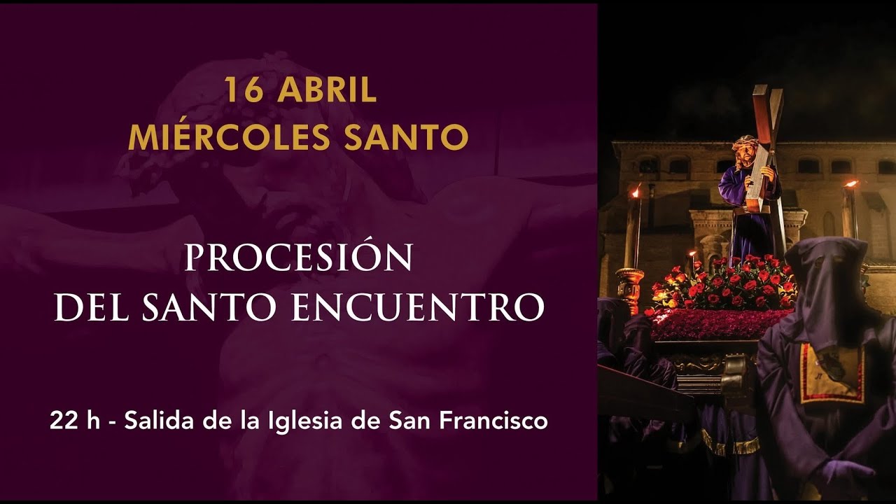 PROCESIÓN DEL SANTO ENCUENTRO SEMANA SANTA BARBASTRO 2025