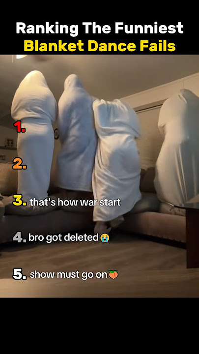Ranking the Funniest Blanket Dance Challenge Fails 💃🤣 #funny